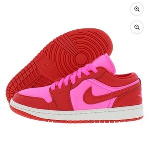 Jordan Women's Red and Pink Sneakers